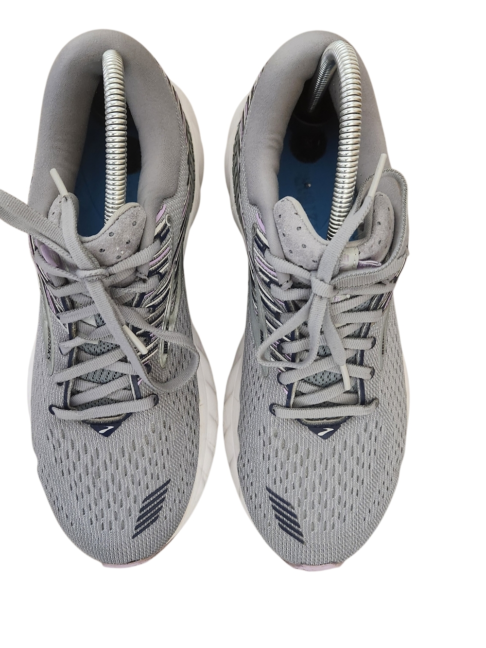 Brooks Adrenaline GTS 19 Running Shoes Womens 10.5B Gray 1202841B060 NO INSOLES - Picture 4 of 13